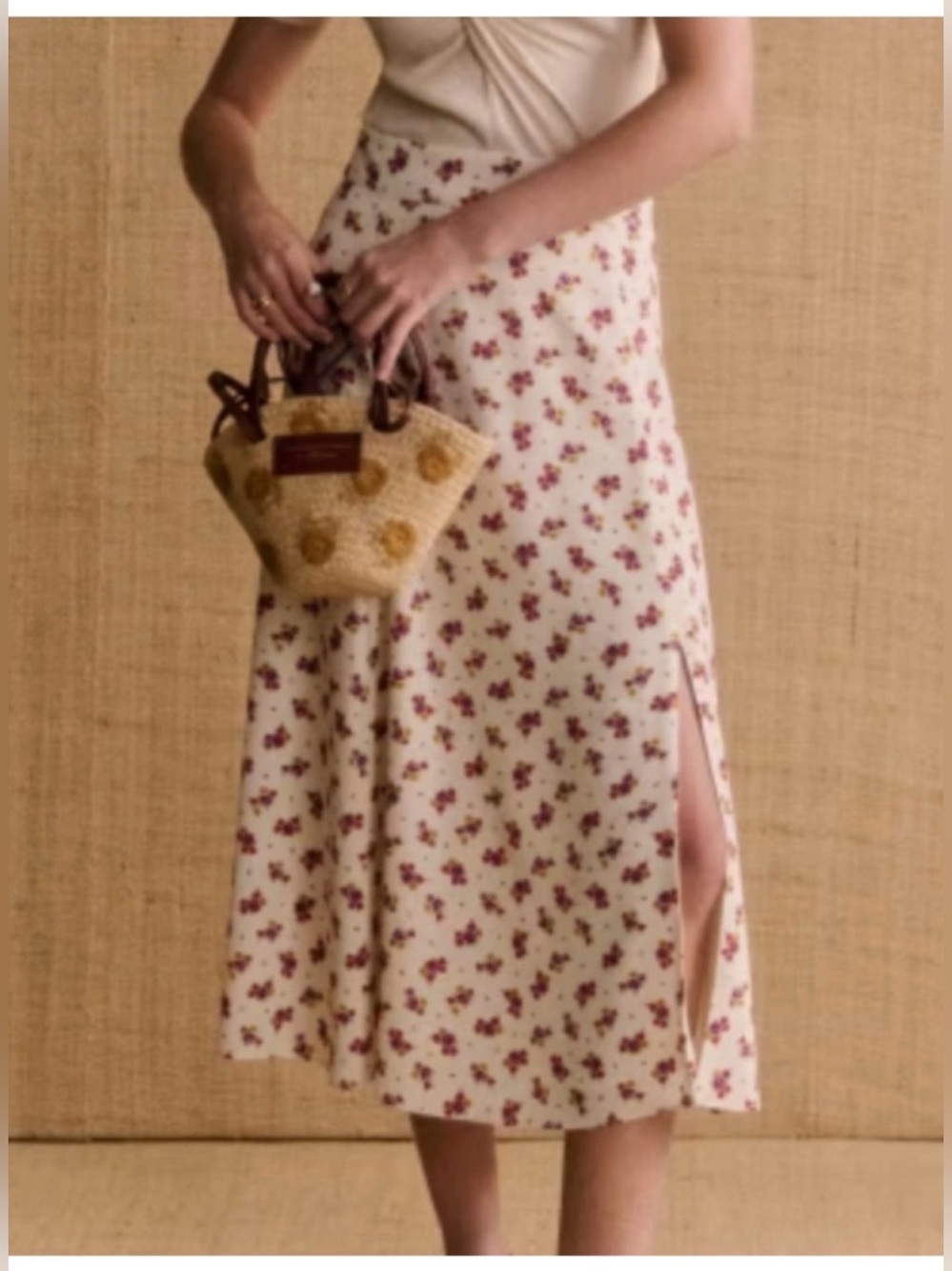 Sezane Tabata Skirt Mindy Print - Size 10